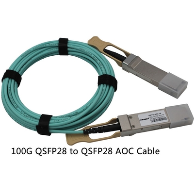 QSFP28 к оптическому кабелю AOC 100G волокна QSFP28, кабелю 1M активному медному