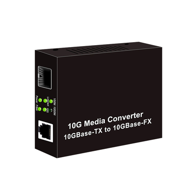 10G SFP+ к оптически конвертеру DC12V средств массовой информации волокна конвертера 10G средств массовой информации RJ45
