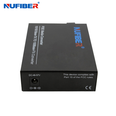 OEM 10/100Mbps POE RJ45 в SC Fiber Media Converter Dual Fiber SM 1310nm 20km IEEE802.3af/на 30W POE Media Converter