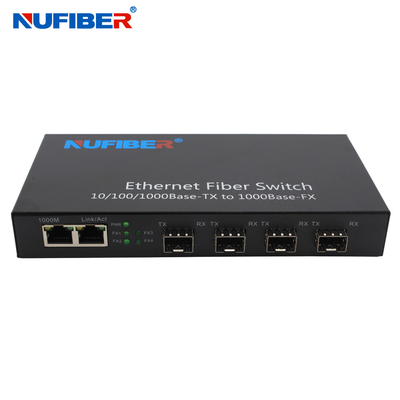 10/100/1000M SFP Ethernet Switch 4 SFP на 2 порта RJ45 Гигабитный SFP RJ45 Switch