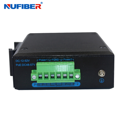 Промышленный гигабитный SFP Ethernet Switch 1.25G SFP до 4*10/100/1000Mbps RJ45 Din Rail Mount DC10~47V