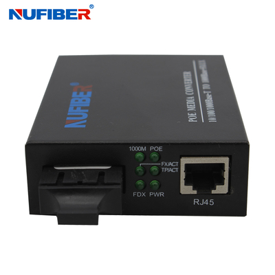 POE Fiber Media Converter 10/100/1000M RJ45 к оптоволоконному преобразователю Dual Fiber SM 1310nm 20 км 30 Вт