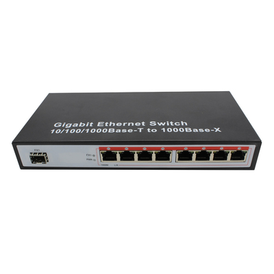 OEM Гигабитный SFP Ethernet Switch 10/100/1000Mbps 8 RJ45 до 1000M Слот Оптический SFP Ethernet Switch