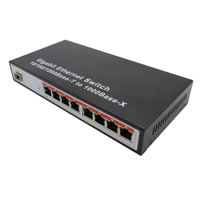 OEM Гигабитный SFP Ethernet Switch 10/100/1000Mbps 8 RJ45 до 1000M Слот Оптический SFP Ethernet Switch