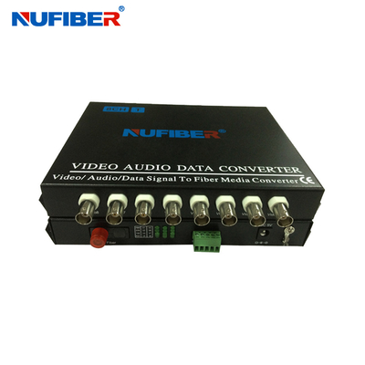 приемопередатчик оптического волокна 8port BNC видео- с портом данных Rs485 для CCTV NF-8V1D-T/R-F20