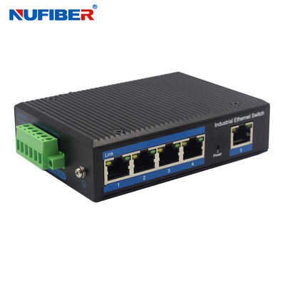 Интерфейс гигабита Rj45 UTP порта эпицентра деятельности 5 переключателя сети держателя рельса Din IP40