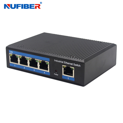 Интерфейс гигабита Rj45 UTP порта эпицентра деятельности 5 переключателя сети держателя рельса Din IP40
