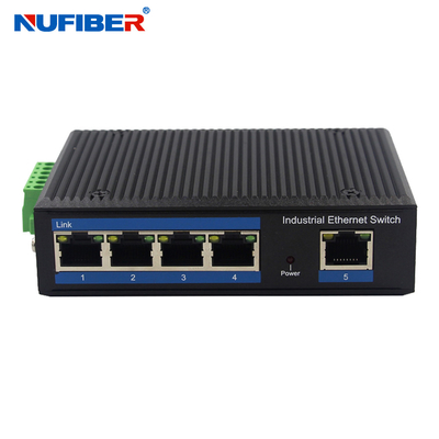 Переключатель сети IP40 локальных сетей рельса 5 гаван UTP RJ45 Din для камеры IP CCTV