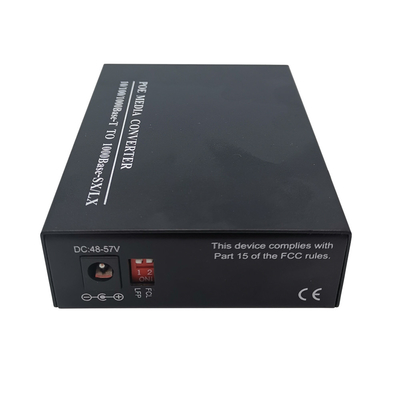 SFP к конвертеру волокна POE гигабита RJ45 30W для сети CCTV