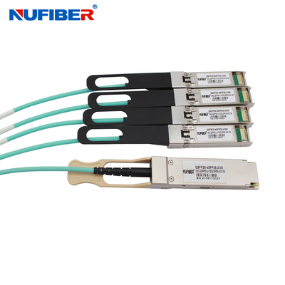 Высококачественный кабель 10m 100G QSFP28 AOC 33ft активное оптически QSFP28 к 4x SFP28