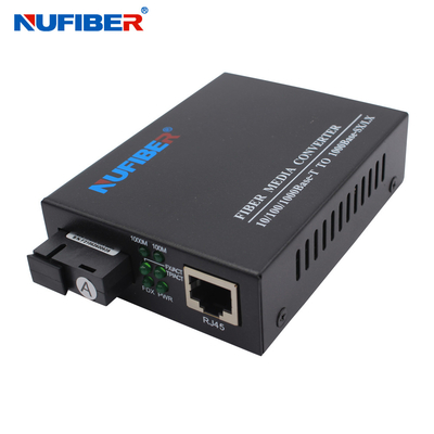 SC 1310nm/1550nm одиночного режима симплекса конвертера 10/100/1000M средств массовой информации гигабита Nufiber